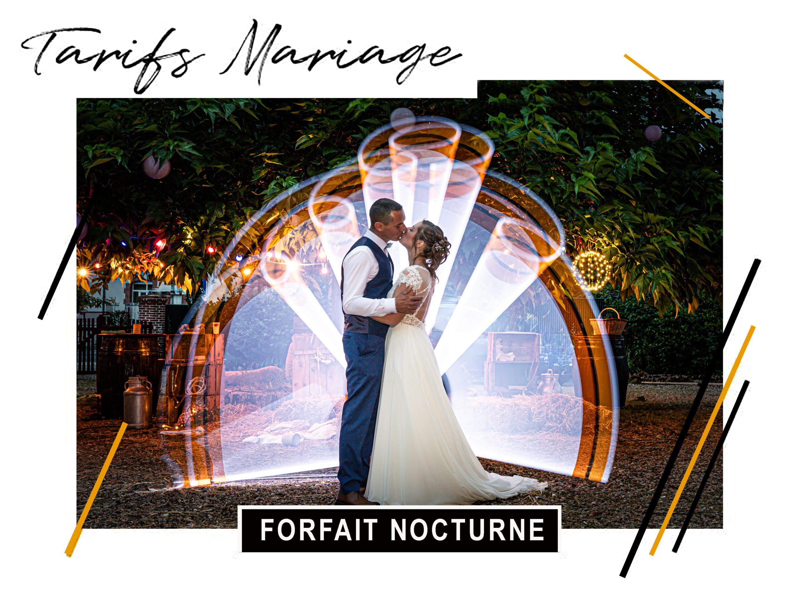 Tarif mariage photo nocturne