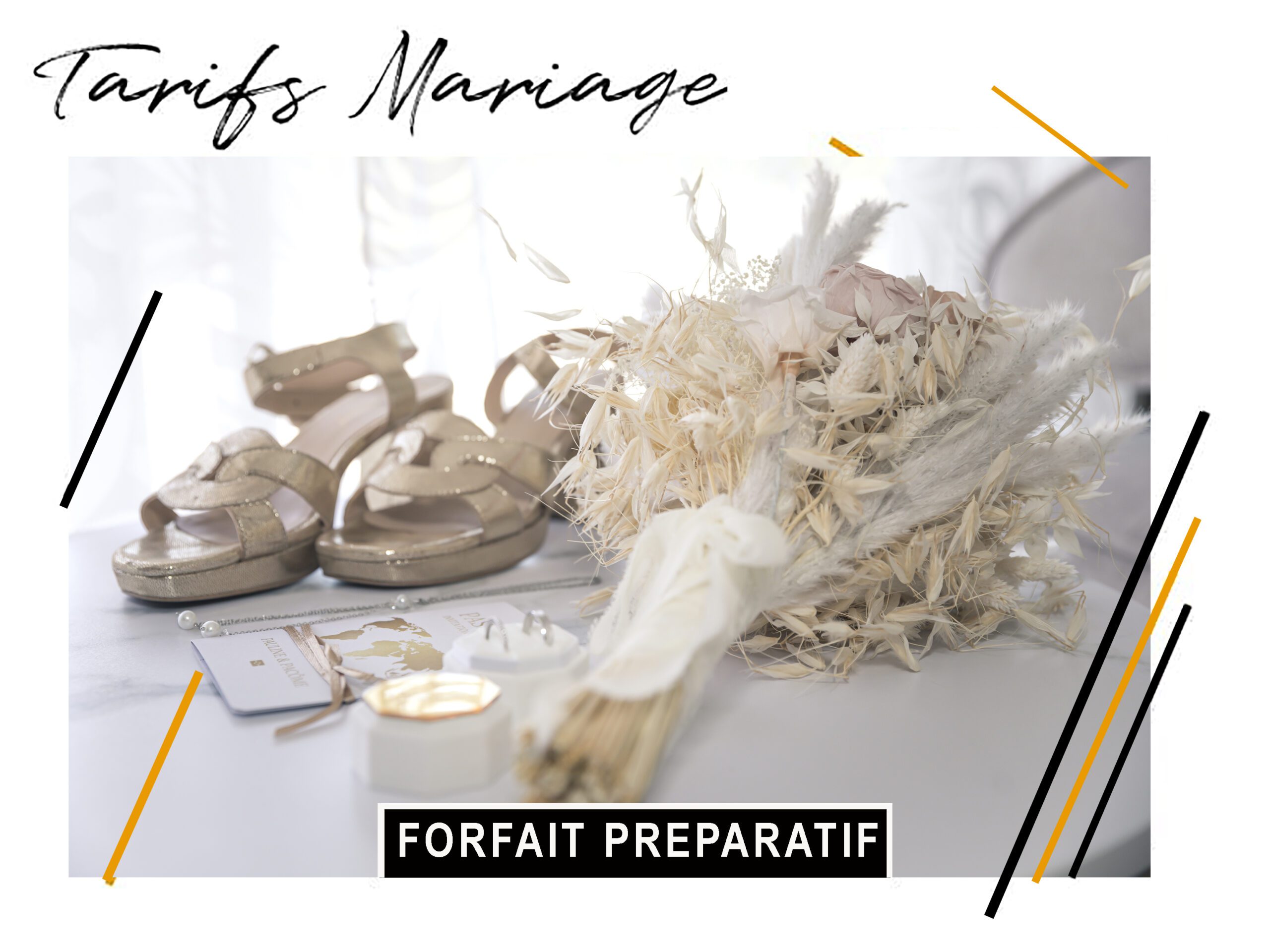 Tarif mariage préparatifs